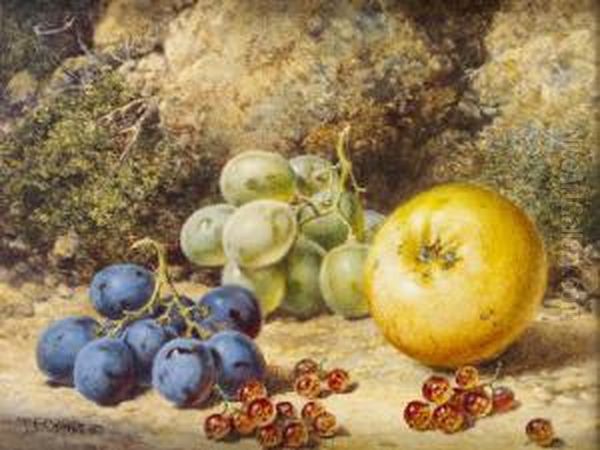 Still Life With Apple, Grapes And Berries - view 1