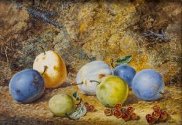 Still Life With Plums And Berries - view 1