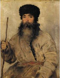 Portrait Of Constantin by Louis-Joseph-Raphael Collin