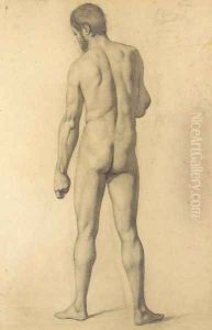 Academie d'homme, vue de dos by Paul Cezanne