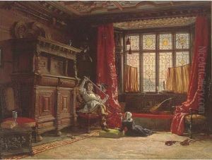 A Cavalier In A Darkened Interior
