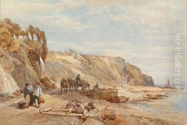 Fisherfolk On The Beach - view 1