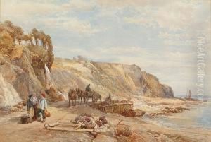 Fisherfolk On The Beach