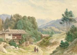 Figures On A Mountain Track, Burda