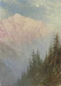 Mont Blanc; The Matterhorn by William Gersham Collingwood