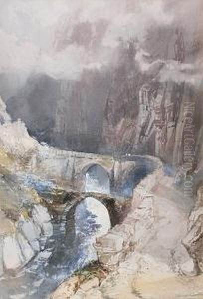 'the Devil's Bridge, St. Gothard' - view 1