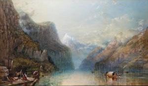 Bay Of Uri, Lake Lucerne From The Left Bank