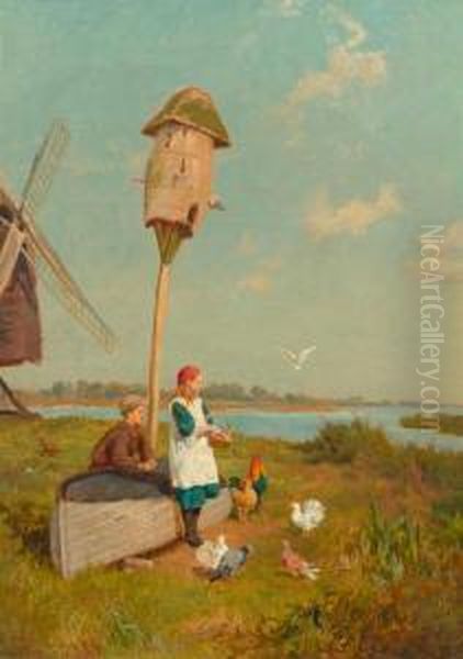 Kinder Am Vogelfuttern - view 1
