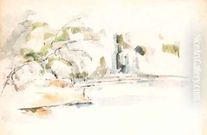 Au bord de l'eau by Paul Cezanne