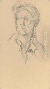 D'apres Guillaume Coustou Nicolas Coustou by Paul Cezanne