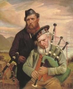 Two Pipers by Hugh Collins