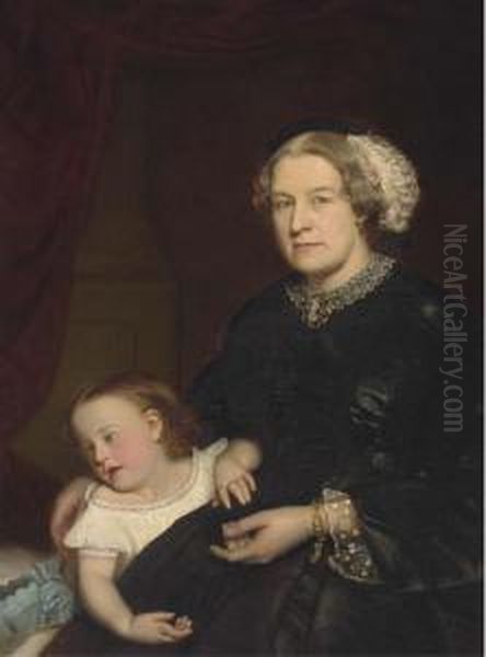 Portrait Of A Mother And Child - view 1