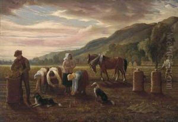 The Potato Pickers - view 1