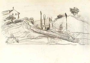 La tranchee by Paul Cezanne