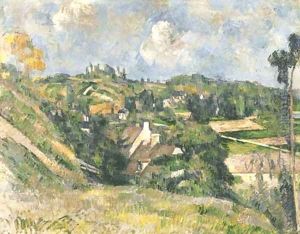 Maisons a Valhermeil vues en direction d'Auvers-sur-Oise by Paul Cezanne