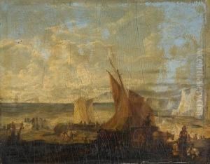 Fisherfolk Bringing In The Catch by William Collins