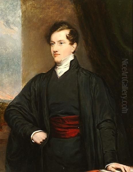Portrait Of A Reverend, Half-length, A Landscape Beyond. - view 1