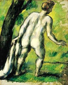 Baigneur, vu de dos by Paul Cezanne