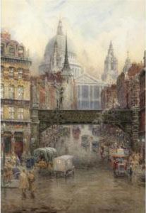 St Paul's And Ludgate Hill by William Wiehe Collins