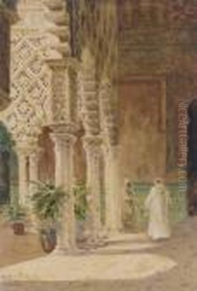 A Courtyard In The Alcazar, Seville - view 1