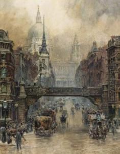 St. Paul's From Ludgate Hill by William Wiehe Collins