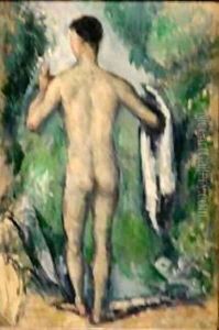 Standing Bather Seen from the Back by Paul Cezanne