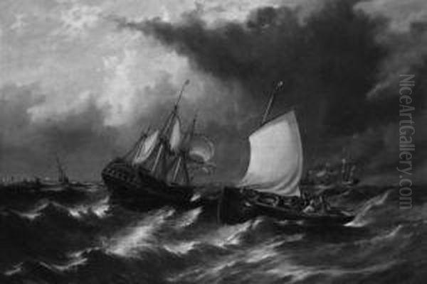 Ships Sheltering In The Downs, Off Deal - view 1