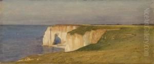 Cliffs At Etretat by Samuel Colman