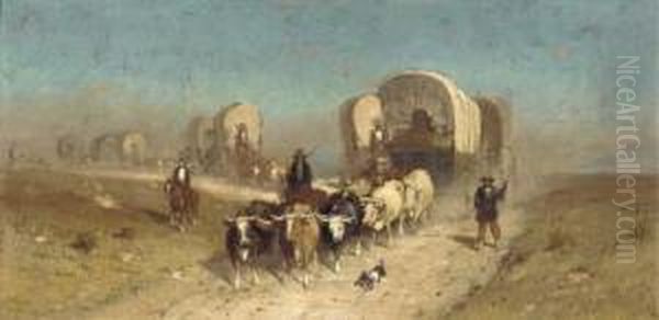 Westward Ho: Study For Ships Of The Plains - view 1