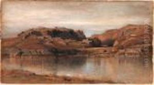 River Landscape by Samuel Colman