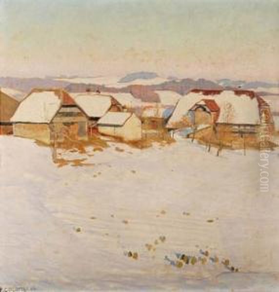 Hauser Im Winter - view 1