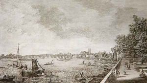 A View from Somerset Gardens to Westminster Bridge, 1750 by (Giovanni Antonio Canal) Canaletto