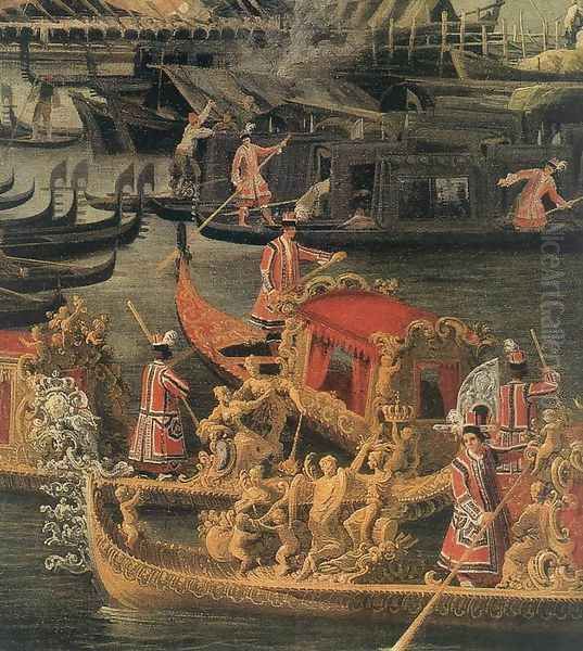 Arrival of the French Ambassador in Venice (detail 2) 1740s - view 1
