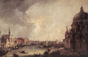 Entrance to the Grand Canal- Looking East c. 1725 by (Giovanni Antonio Canal) Canaletto