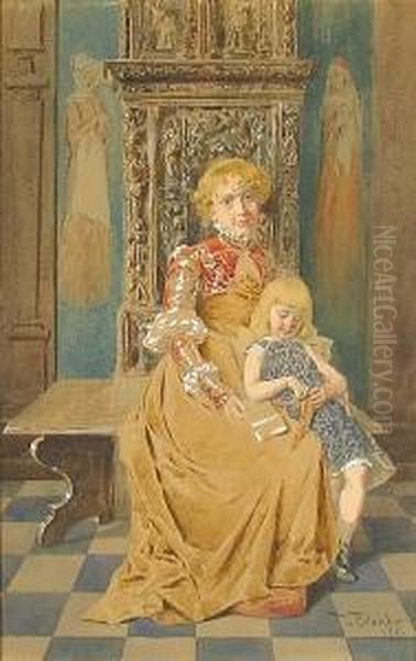 A Portrait Of A Mother And Child - view 1