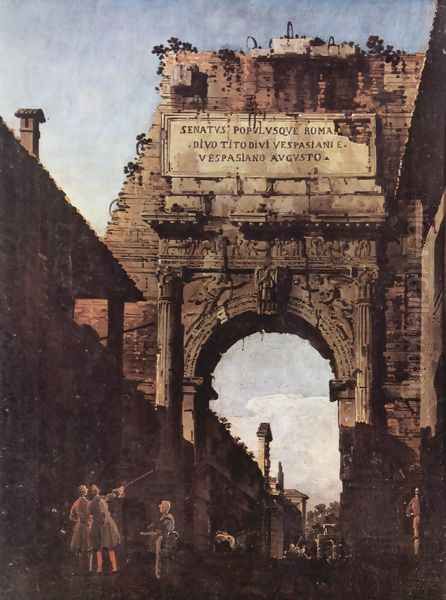 L'Arco di Tito a Roma, prima del restauro effettuato dal Valadier - view 1