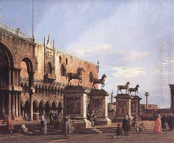 Capriccio The Horses of San Marco in the Piazzetta 1743 - view 1