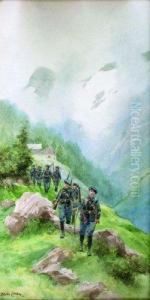 Chasseurs Alpins En Montagne Chasseurs Alpins En Montagne
