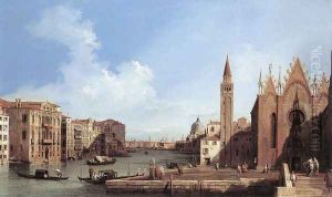 Grand Canal- from Santa Maria della Carità to the Bacino di San Marco 1730-33 by (Giovanni Antonio Canal) Canaletto