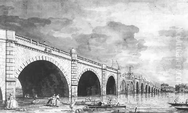 London Westminster Bridge Under Repair - view 1