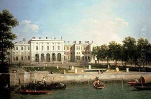 Old Somerset House from the River Thames, c.1746-50 by (Giovanni Antonio Canal) Canaletto