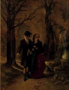 A Stroll In The Park by Francois Claudius Compte-Calix
