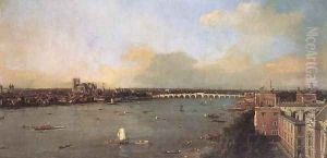 London Seen From An Arch Of Westminster Bridge