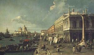 The Molo With The Library And The Entrance To The Grand Canal by (Giovanni Antonio Canal) Canaletto