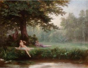 Les Trois Baigneuses by Pierre Charles Comte