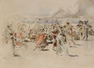 Danza Orientale Nell'accampamento by Luigi Conconi