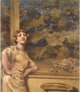 Fanciulla Alla Finestra by Luigi Conconi