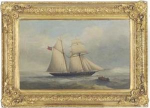 A Topsail Schooner Off The Coast