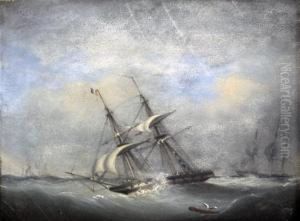 A French Frigate In Heavy Seas by Condy, Nicholas Matthews