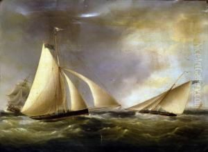 Yachts On Choppy Seas
